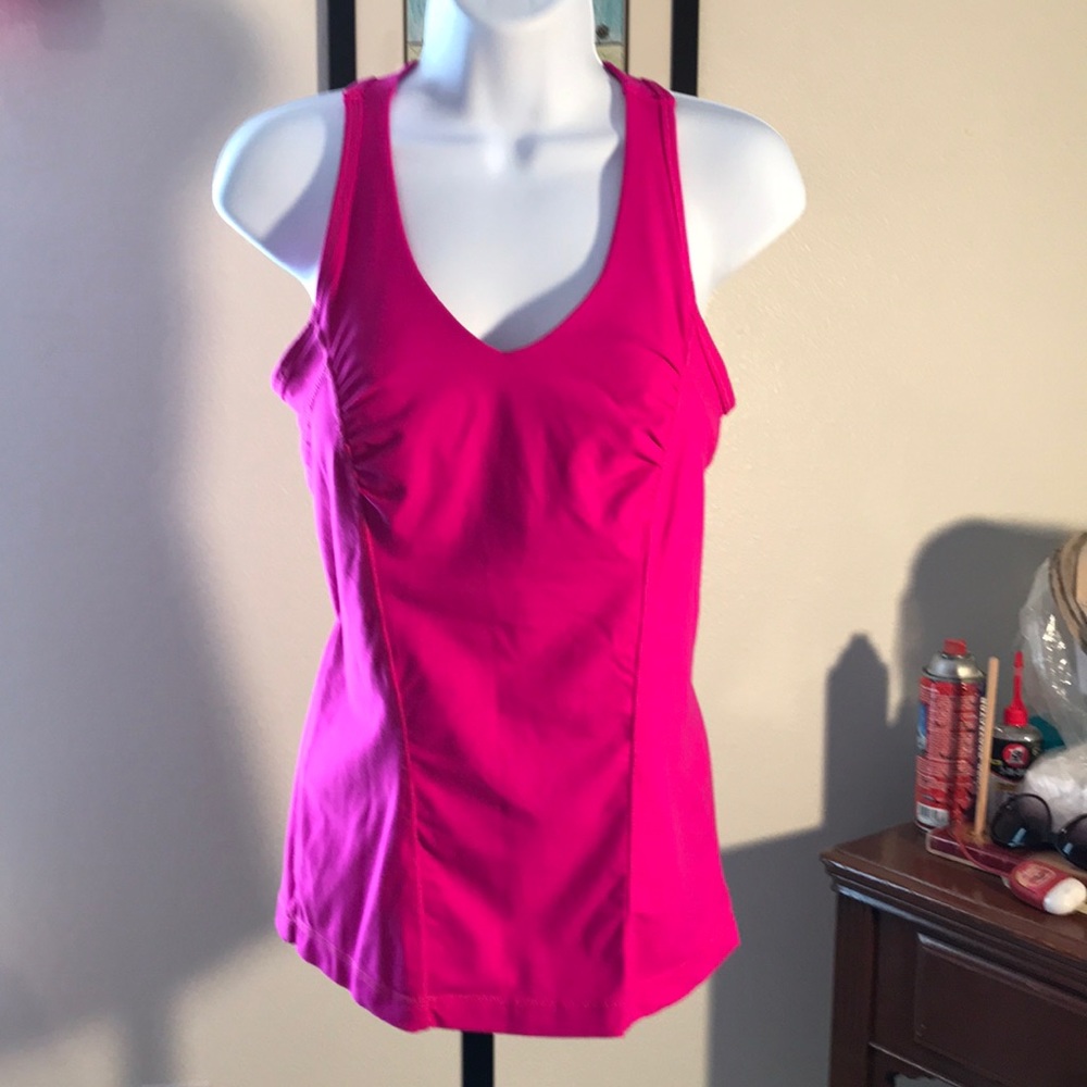 Kyodan women Hot Pink Padded Sports Bra Top Sz M